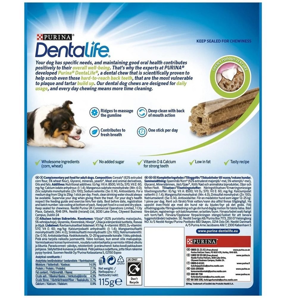 Purina DENTALIFE Dental Treats for Medium Dogs