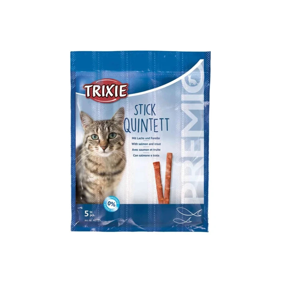 Trixie Stick Quintett Cat Treat with Salmon and Trout (5 Pieces) 25 gr