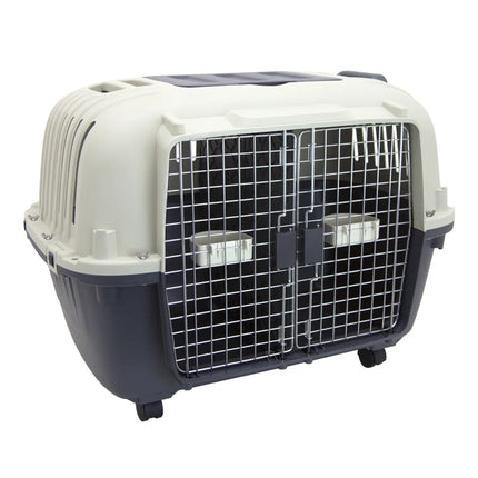 Sportpet Large Double Wire 2-Door Plastic Kennel