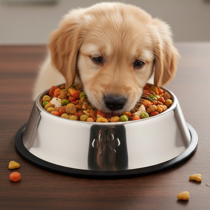 Stainless Steel Dog Bowl Medium 22 Cm - Ziggy Pupps