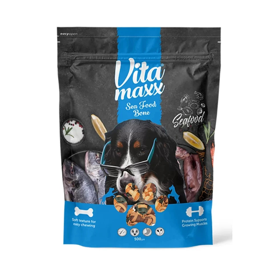 Vitamaxx Dog Treats Rings seafood 500gm