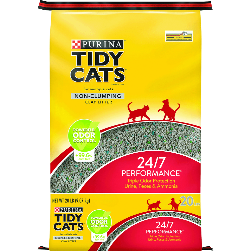 Purina Tidy Cats 24/7 Performance Non-Clumping Clay Litter 20 Litter 9.07 KG