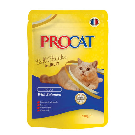 PROCAT Soft chunks in jelly with Salmon 100 gm