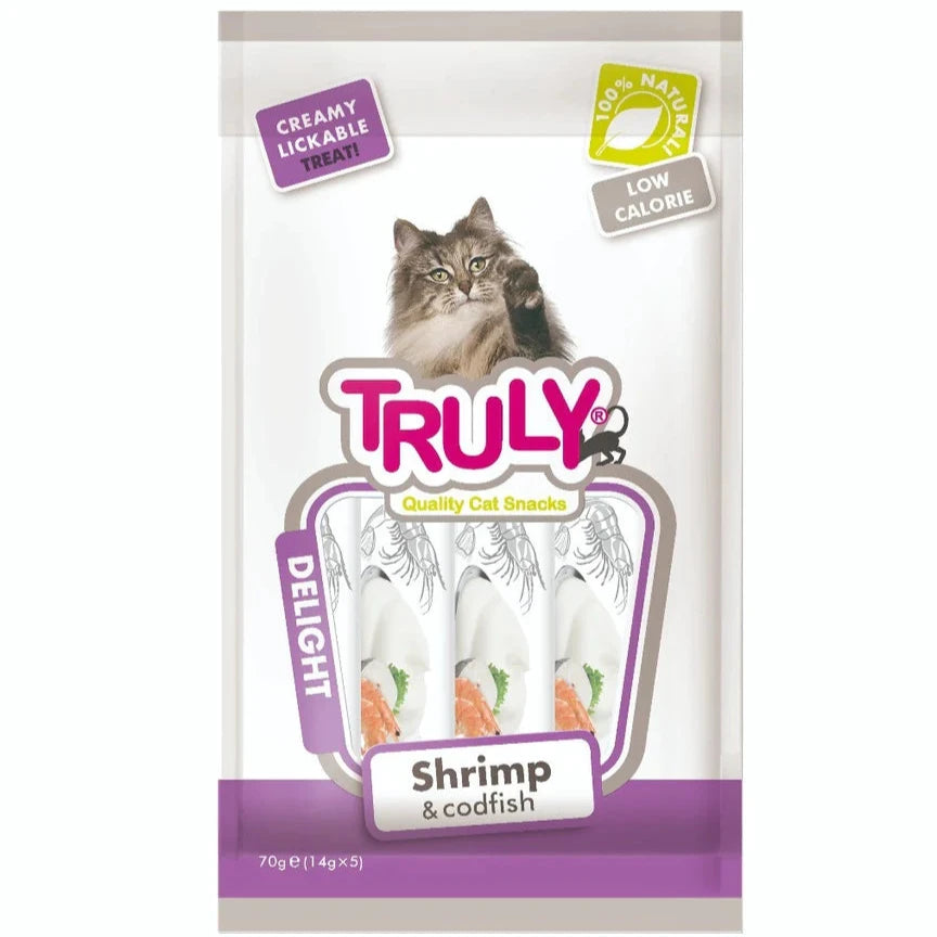 Truly Cat Treat Shrimp and Codfish Creamy 5 pcs