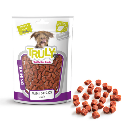 Truly Mini Lamb Stick Dog Treats 90 gr