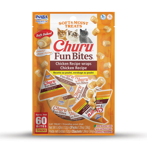 Inaba Churu Fun Bites Chicken Cat Treats 3 in 20 gr