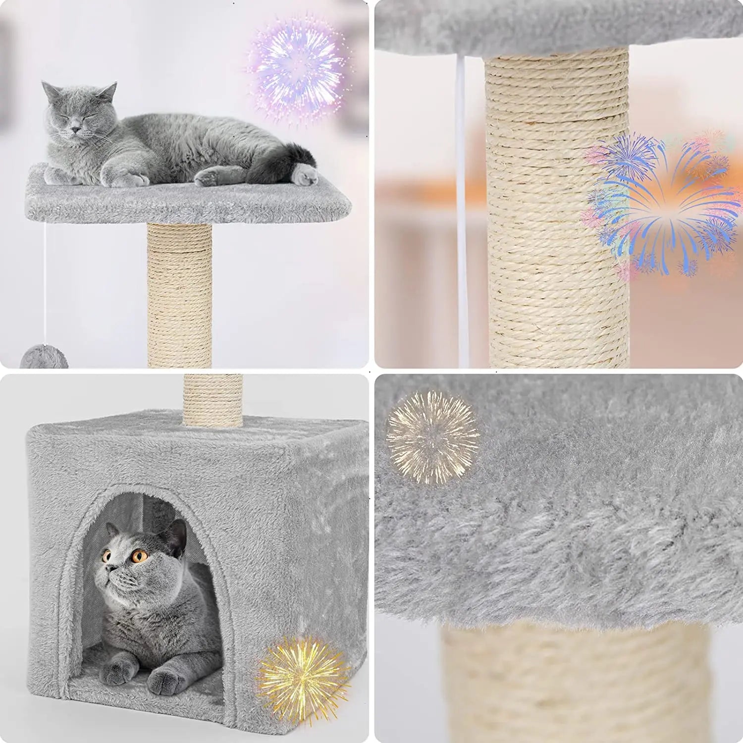 Cat Tree Platform With Indoor Scratches And Posts X small