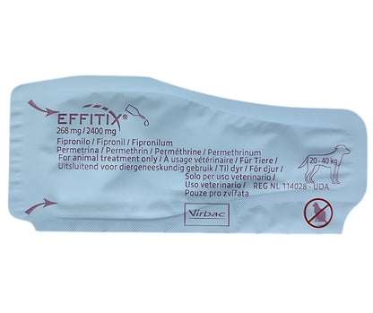 Virbac Effitix Spot On Flea Solution for Medium Dogs 10 to 20 kg 1 pcs