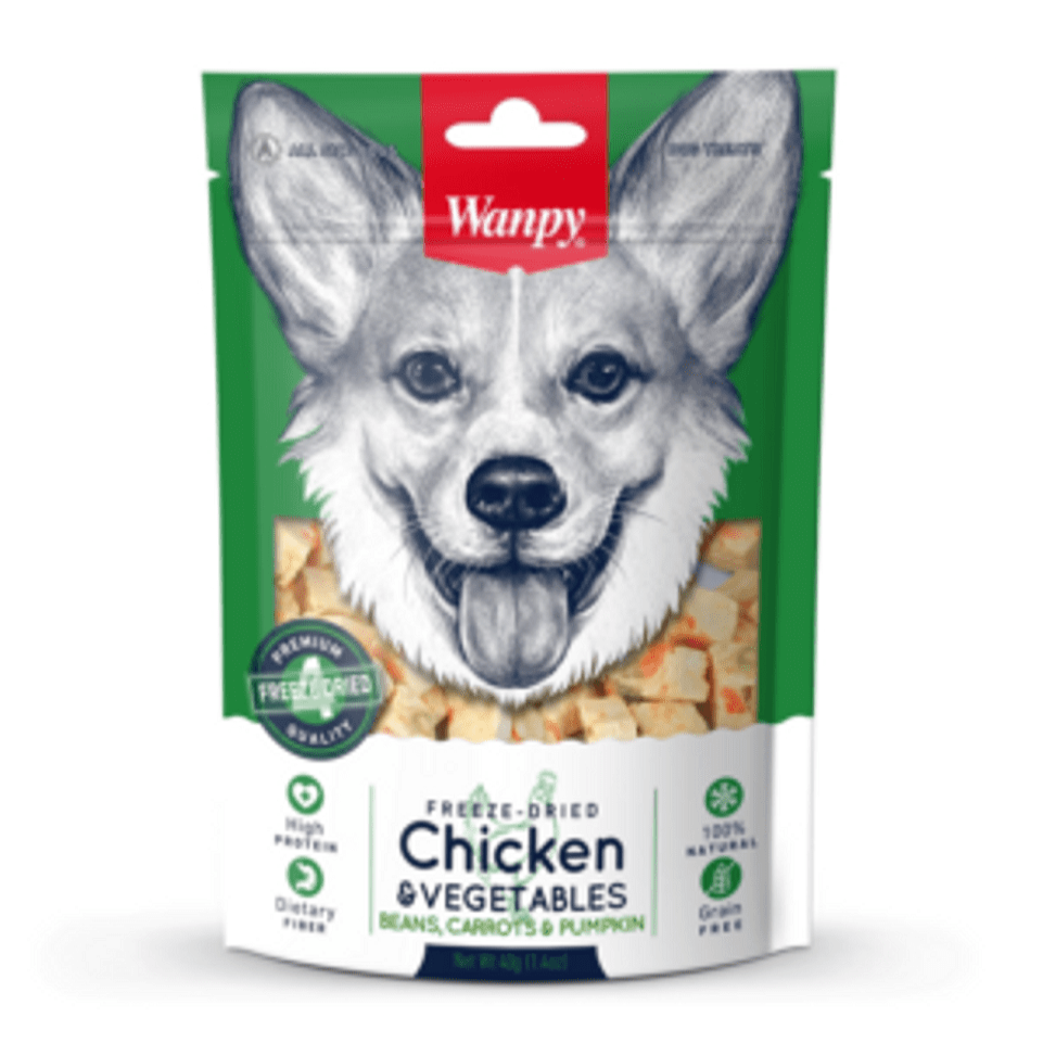 Wanpy Freeze Dried Chicken And Vegetables 100gm