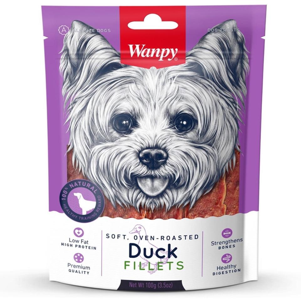 Wanpy Soft Duck Jerky Strips In Fillet Dried 100 g