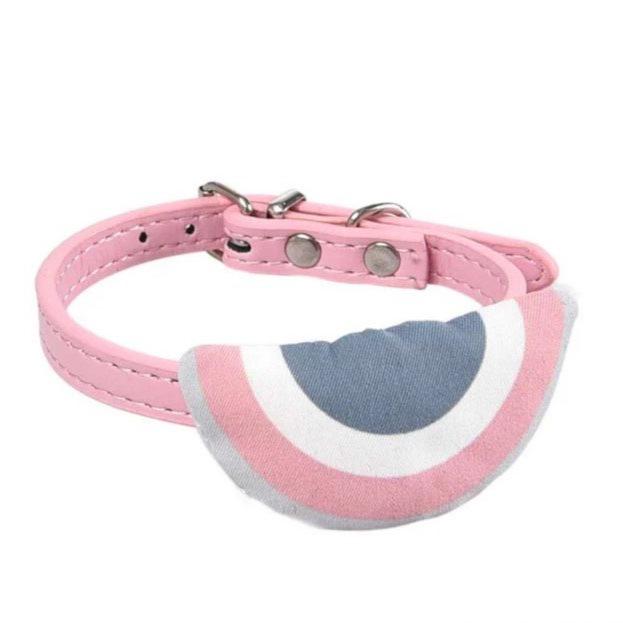 Naomi Light Pink Pet Collar with Bandana