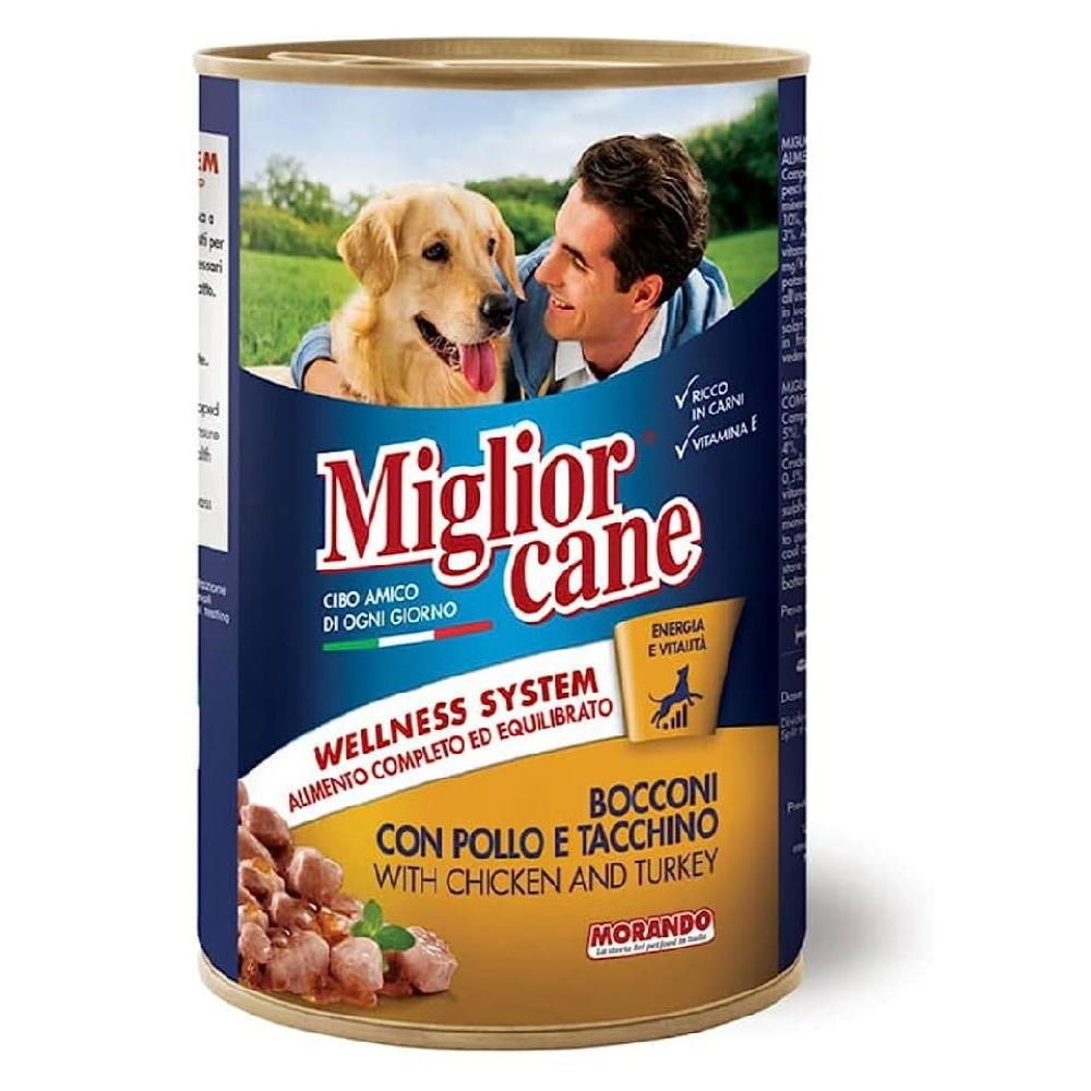 Miglior Cane Chunks With Chicken And Turkey 405g