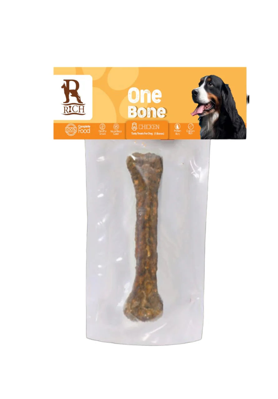 Rich Double Bone Dog Treat with Chicken 1 pcs