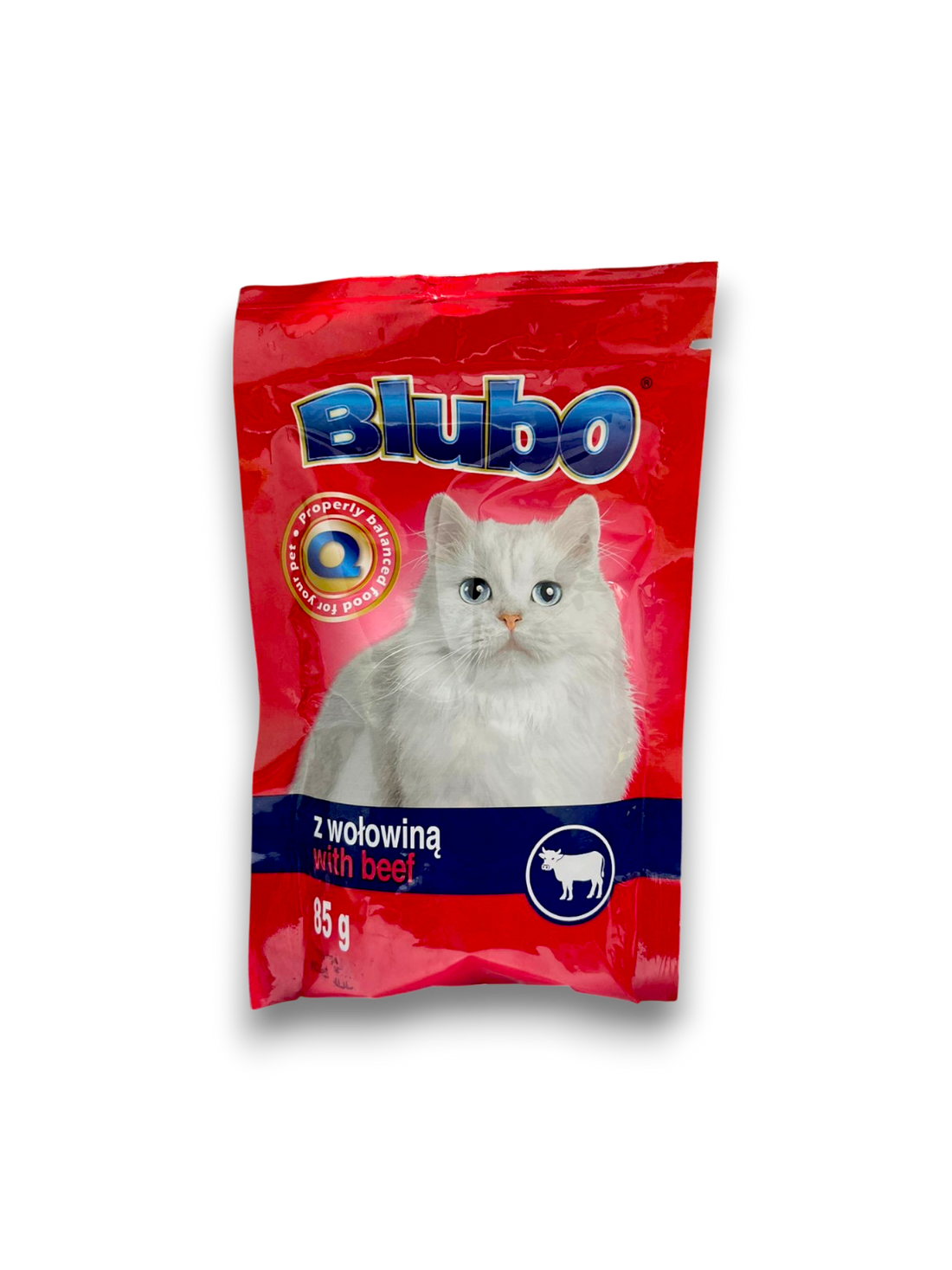 Blubo Wet Food with Beef in Sauce for Adult Cats 85 gr