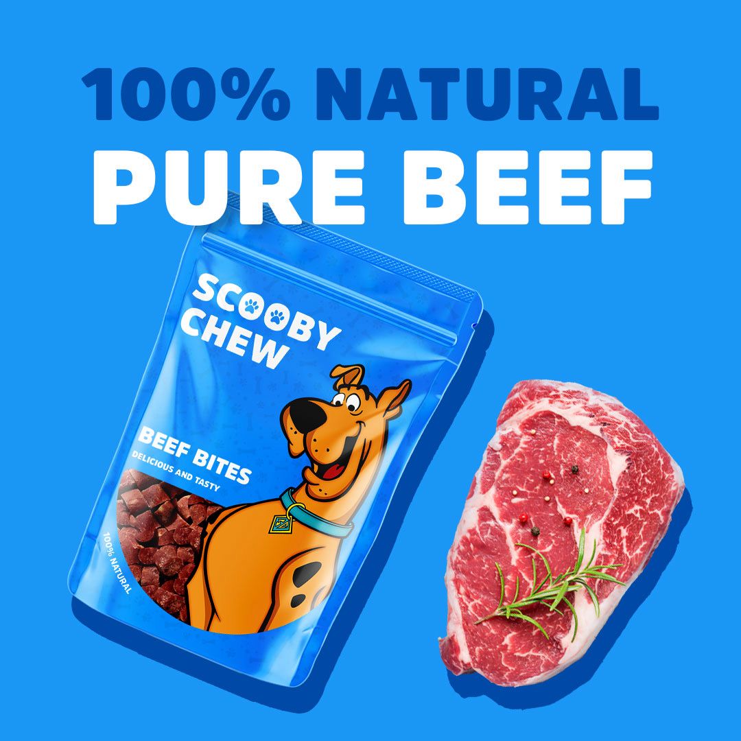 Scooby Chew Beef Bite Dog Treats 120 gr