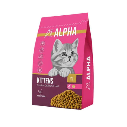 Alpha Cat alpha dry food for kitten cats with Chicken 1 kg