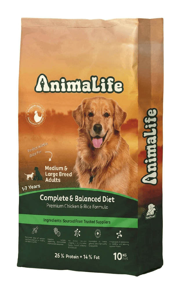 Animallife Dog Animallife Adult Dog Food with Chicken – 10kg
