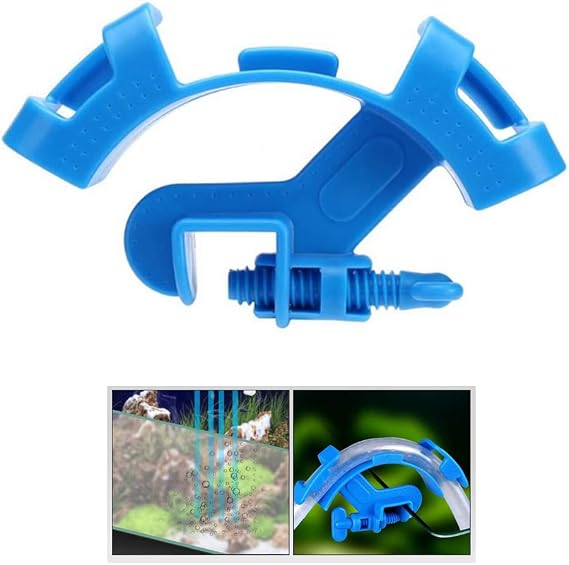 Aquarium Fish Aquarium Hose Holder with Adjustable Clip Universal Mounting Frame and Tubing Support