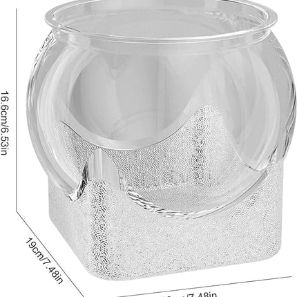 Aquarium Fish Decorative Transparent Fish Tank Modern Round Bowl for Small Fish