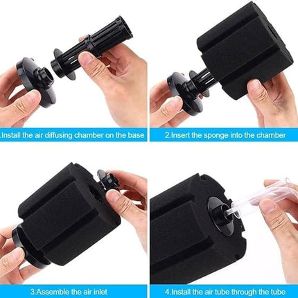 Aquarium Fish XY-180 Submersible Sponge Filter for Small Aquariums and Fish Tanks