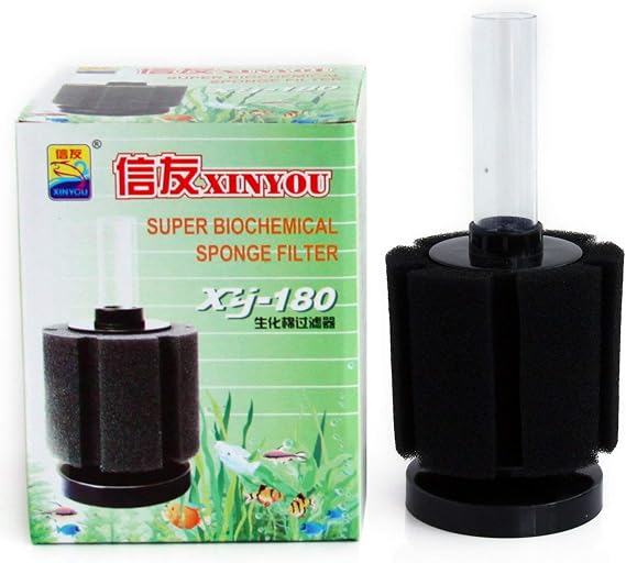 Aquarium Fish XY-180 Submersible Sponge Filter for Small Aquariums and Fish Tanks