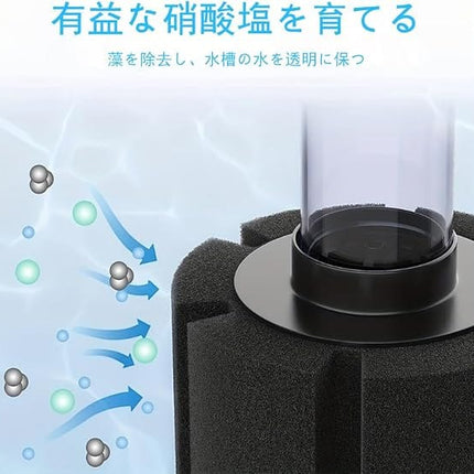 Aquarium Fish XY-280 Submersible Sponge Filter for Small Aquariums and Fish Tanks