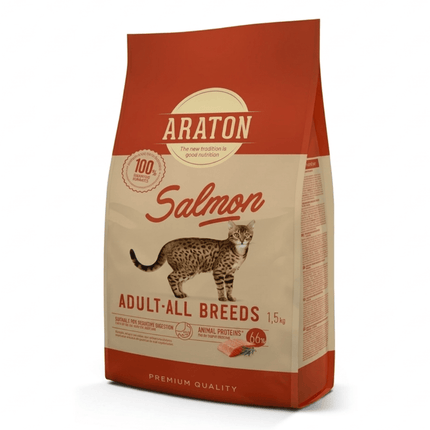 Araton Cat Araton Dry Food For Cats Adult Salmon 1.5 kg