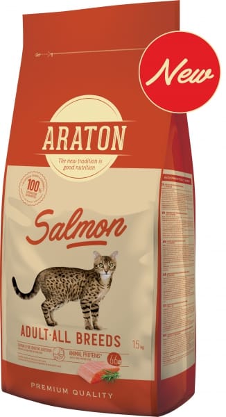 Araton Cat Araton Dry Food For Cats Adult Salmon 15 kg