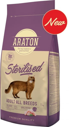 Araton Cat Araton Dry Food for Cats  Adult Sterilised 15 kg