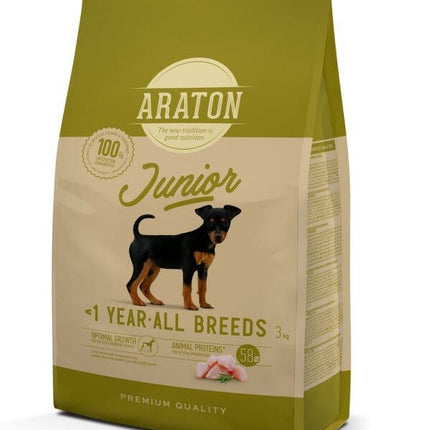 Araton Dog Araton Dry Food For Dogs Junior All Breeds 3 Kg