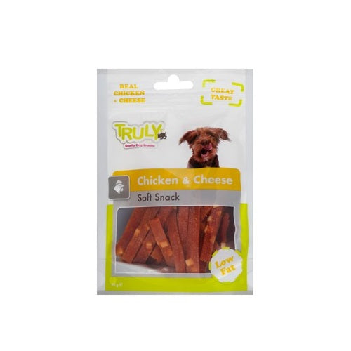 Truly Low Fat Treat with Chicken and Cheese for Adult Dogs  90 gr