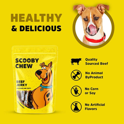 Scooby Chew Beef Jerky Dog Treats 120 gr