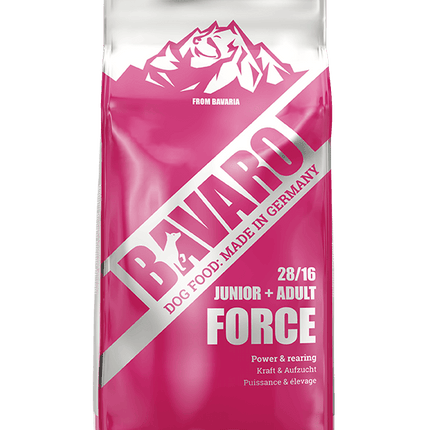 BAVARO Dog BAVARO FORCE Junior And Adult Dog Dry Food 28/16 18 kg