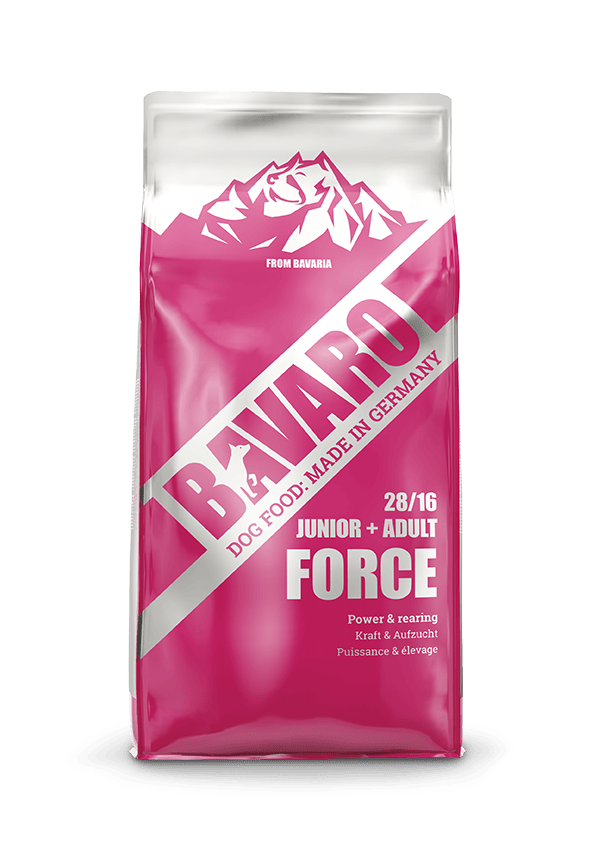 BAVARO Dog BAVARO FORCE Junior And Adult Dog Dry Food 28/16 18 kg