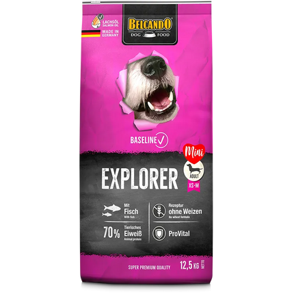 Belcando Baseline Explorer Dry Food with fish for XS to M Breed Adult Dogs 4 kg