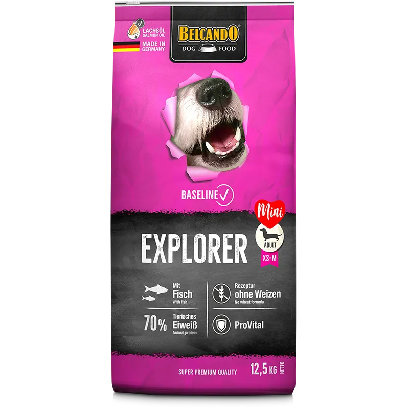 Belcando Baseline Explorer Dry Food with fish for XS to M Breed Adult Dogs 4 kg (Copy)