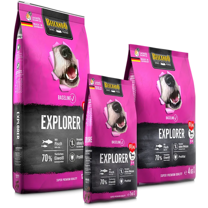 Belcando Baseline Explorer Dry Food with fish for XS to M Breed Adult Dogs 1 kg