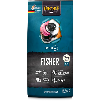Belcando Baseline Fisher Dry Food with Fisher for S to XL Breed Adult Dogs 12.5 kg