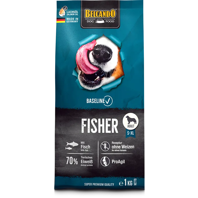 Belcando Baseline Fisher Dry Food with Fisher for S to XL Breed Adult Dogs 1 kg