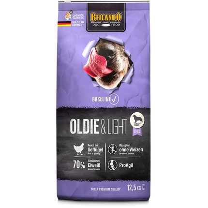 Belcando Baseline Oldie and Light Dry Food with poultry for S to XL Breed Adult Dogs 12.5 kg