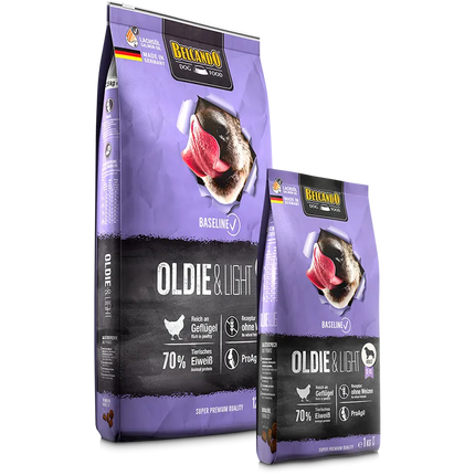 Belcando Baseline Oldie and Light Dry Food with poultry for S to XL Breed Adult Dogs 12.5 kg