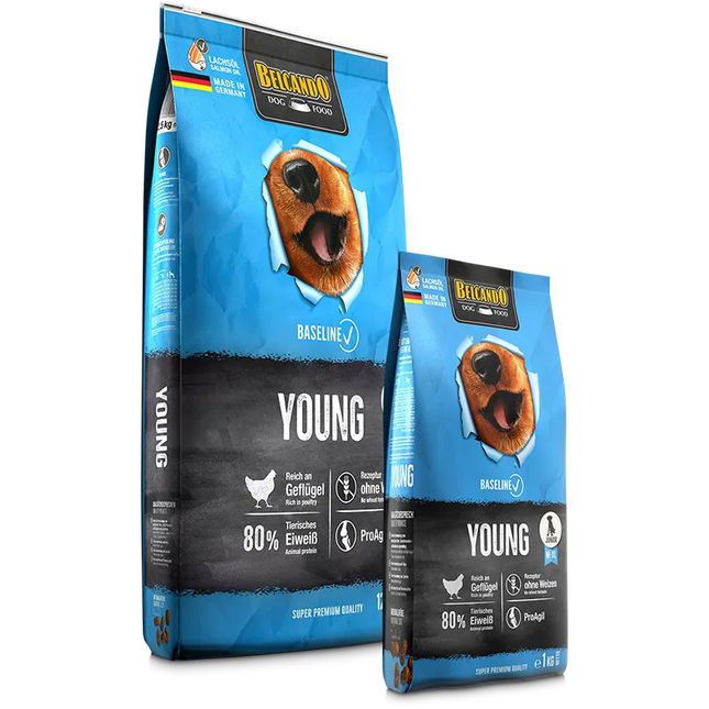Belcando Baseline Young Dry Food with poultry for M to XL Breed junior Dogs 12.5 kg