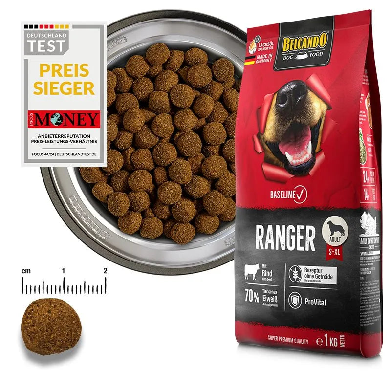Belcando Baseline Ranger Gf Dry Food for adult S to XL with beef 12.5 kg