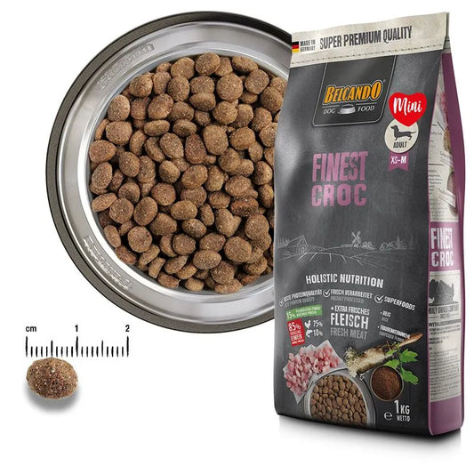 Belcando Finest Croc Dry Food with Duck for XS to Medium Breed Adult Dogs 12.5 kg