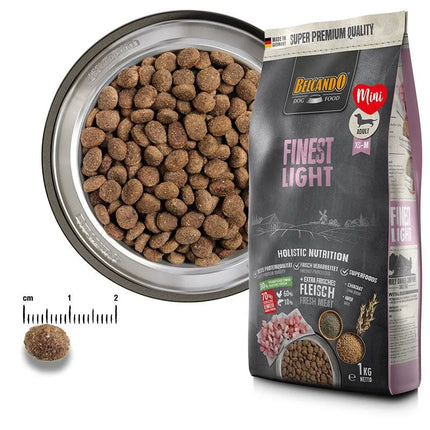 Belcando Finest Light Dry Food with Duck for XS to Medium Breed Adult Dogs 12.5 kg