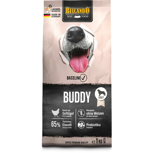 Belcando Dog Belcando Baseline Buddy Dry Food with poultry for S to XL Breed Adult Dogs 1 kg