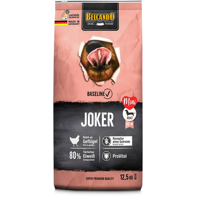 Belcando Dog Belcando Baseline Joker Gf Dry Food for adult XS to M with Poultry 12.5 kg