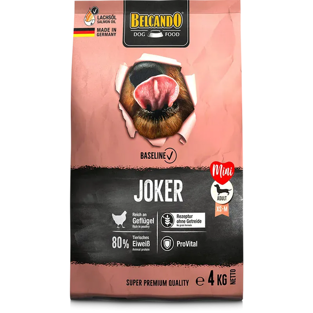 Belcando Dog Belcando Baseline Joker Gf Dry Food for adult XS to M with Poultry 4 kg