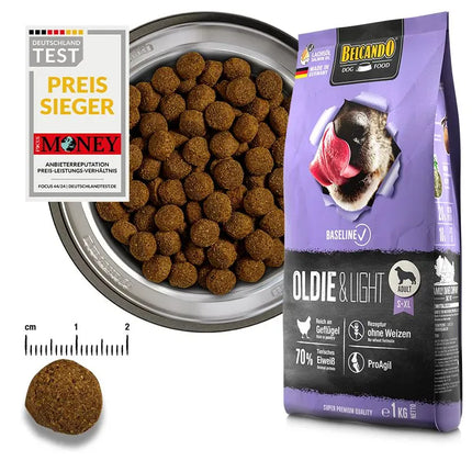 Belcando Dog Belcando Baseline Oldie and Light Dry Food with poultry for S to XL Breed Adult Dogs 1 kg