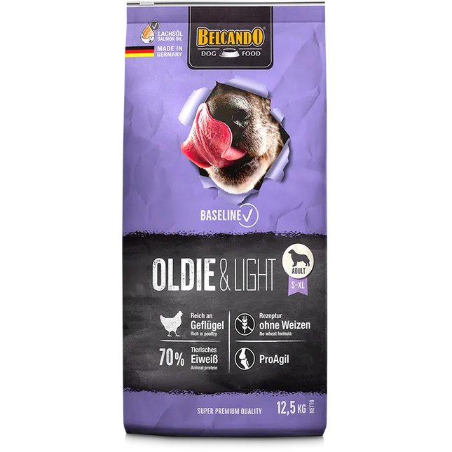 Belcando Dog Belcando Baseline Oldie and Light Dry Food with poultry for S to XL Breed Adult Dogs 12.5 kg